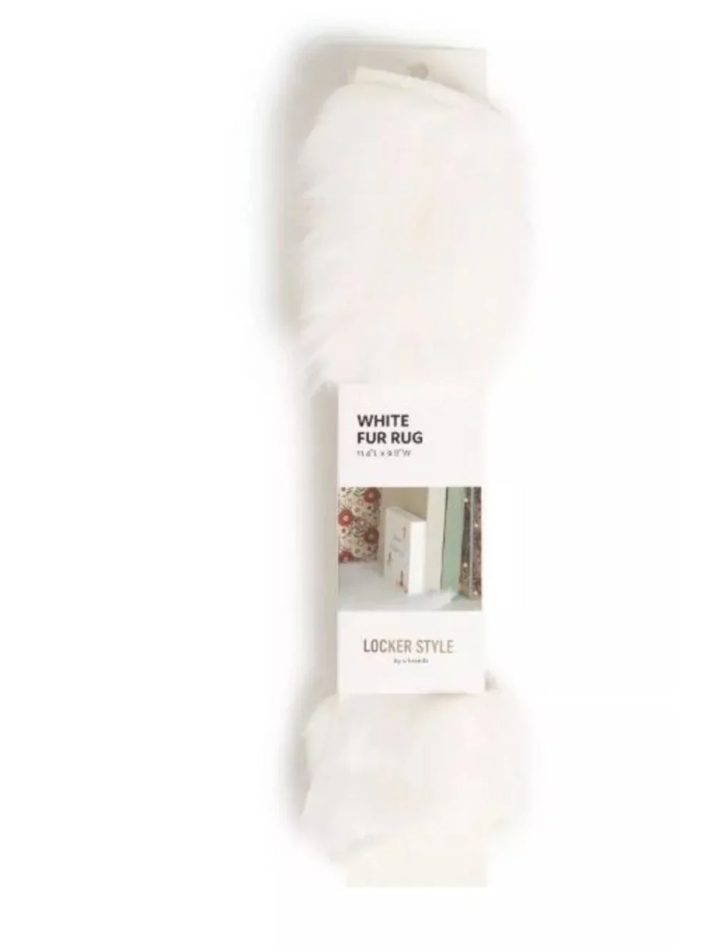 White Fur Rug 11.4